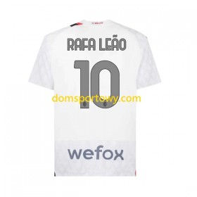 Koszulka AC Milan Rafael Leao 10 Wyjazdowe Koszulki Piłkarskie 2023-2024 Krótki Rękaw